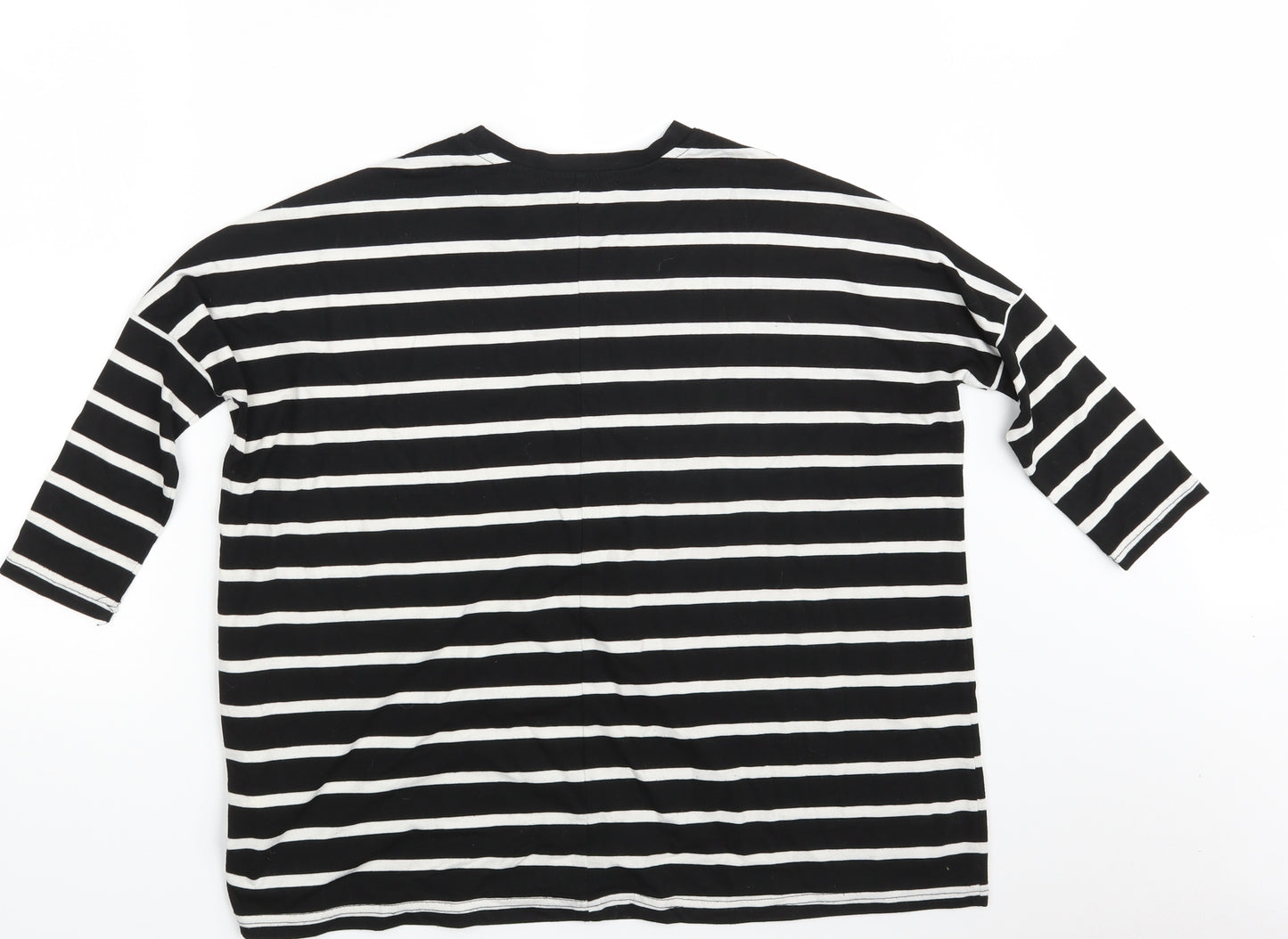 Atmosphere Womens Black Striped  Pullover Sweatshirt Size 8