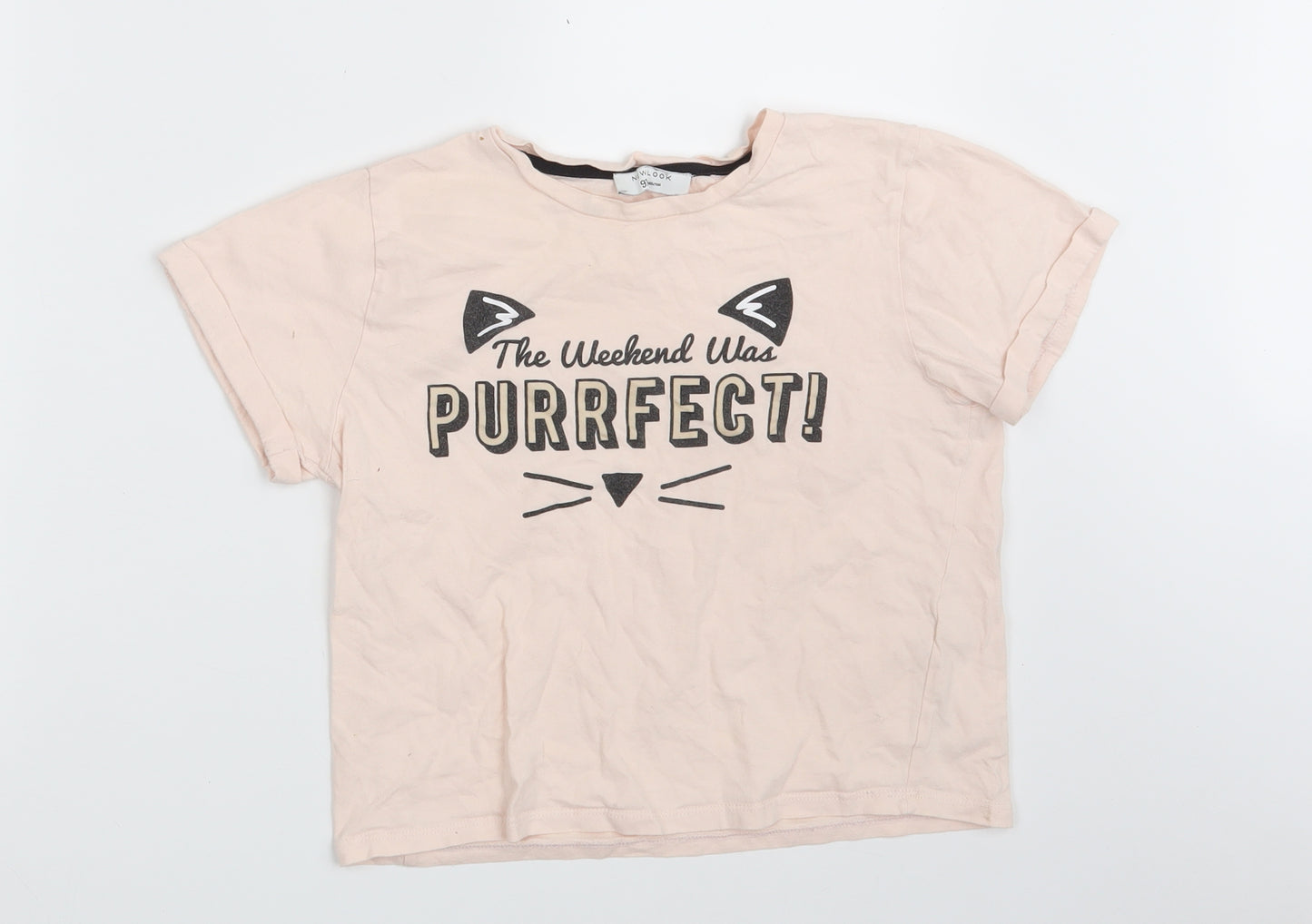 New Look Girls Pink   Cropped T-Shirt Size M