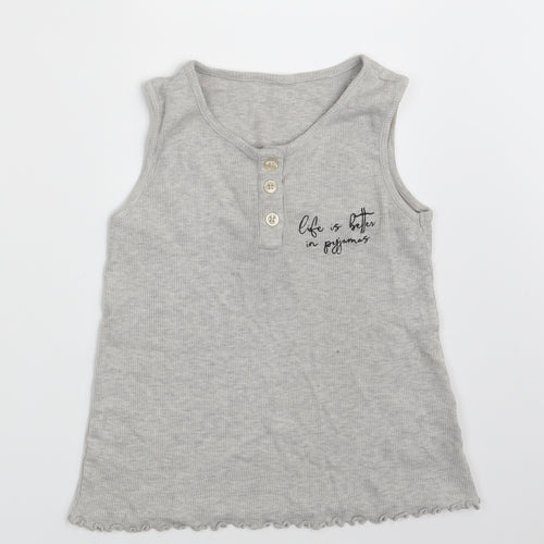 George Girls Grey   Vest Sweatshirt Size 7-8 Years