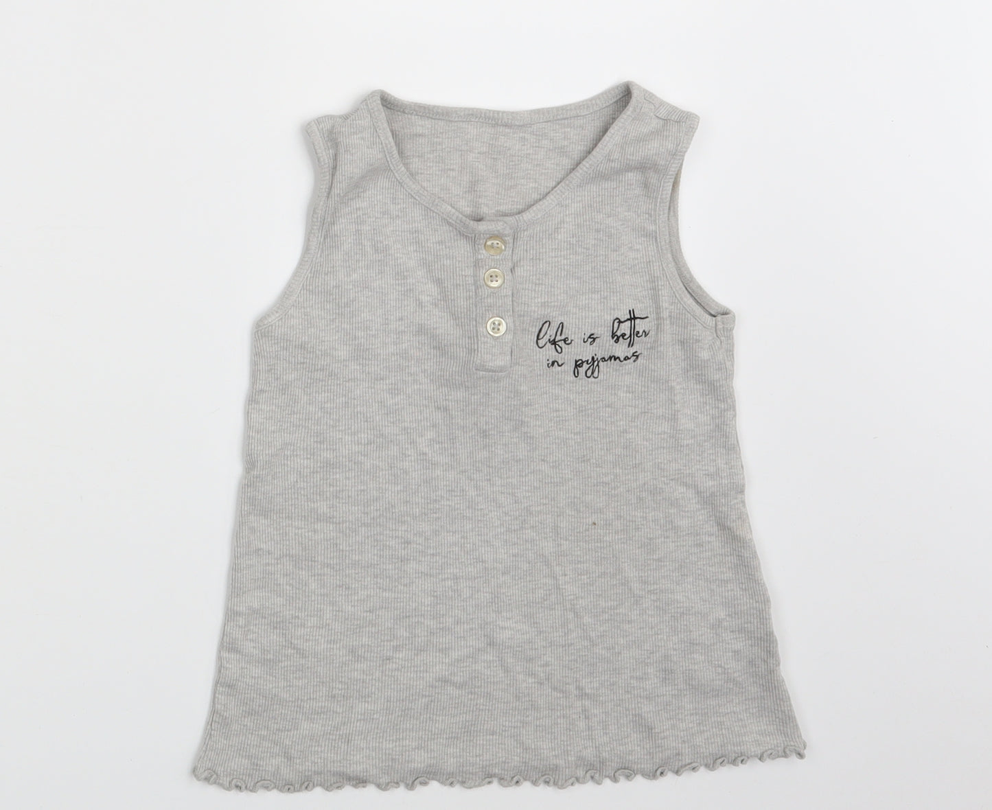 George Girls Grey   Vest Sweatshirt Size 7-8 Years