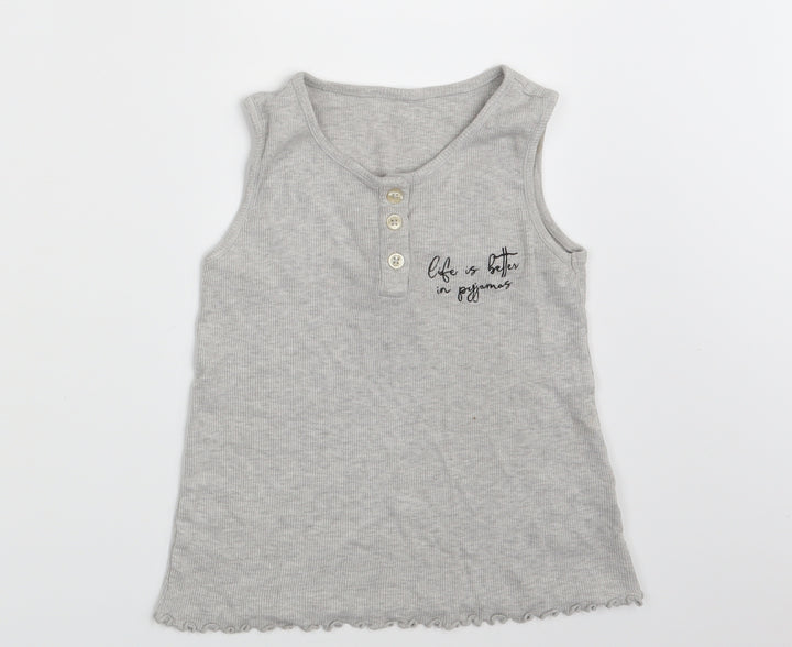 George Girls Grey   Vest Sweatshirt Size 7-8 Years