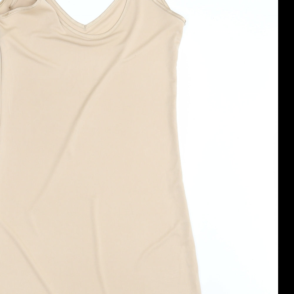 M&S Womens Beige   Camisole Tank Size 10