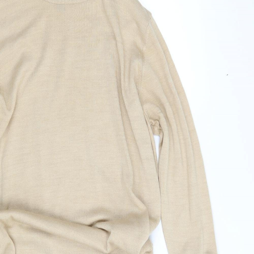 Primark Womens Beige  Knit Pullover Jumper Size 14