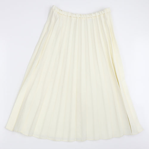 Preworn Womens Ivory   A-Line Skirt Size 10