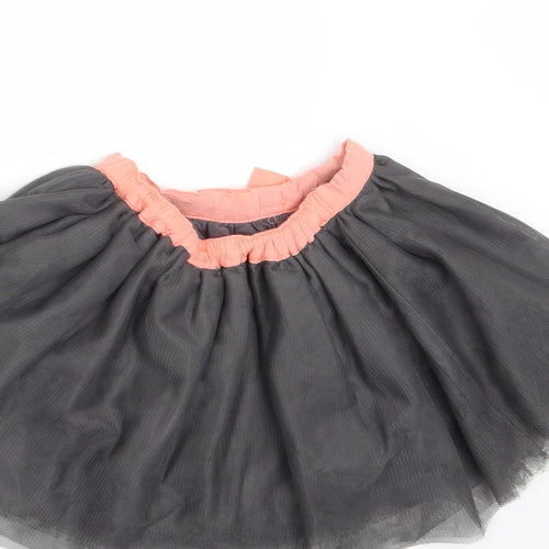 mamas & papas Girls Grey   Mini Skirt Size 9-12 Months