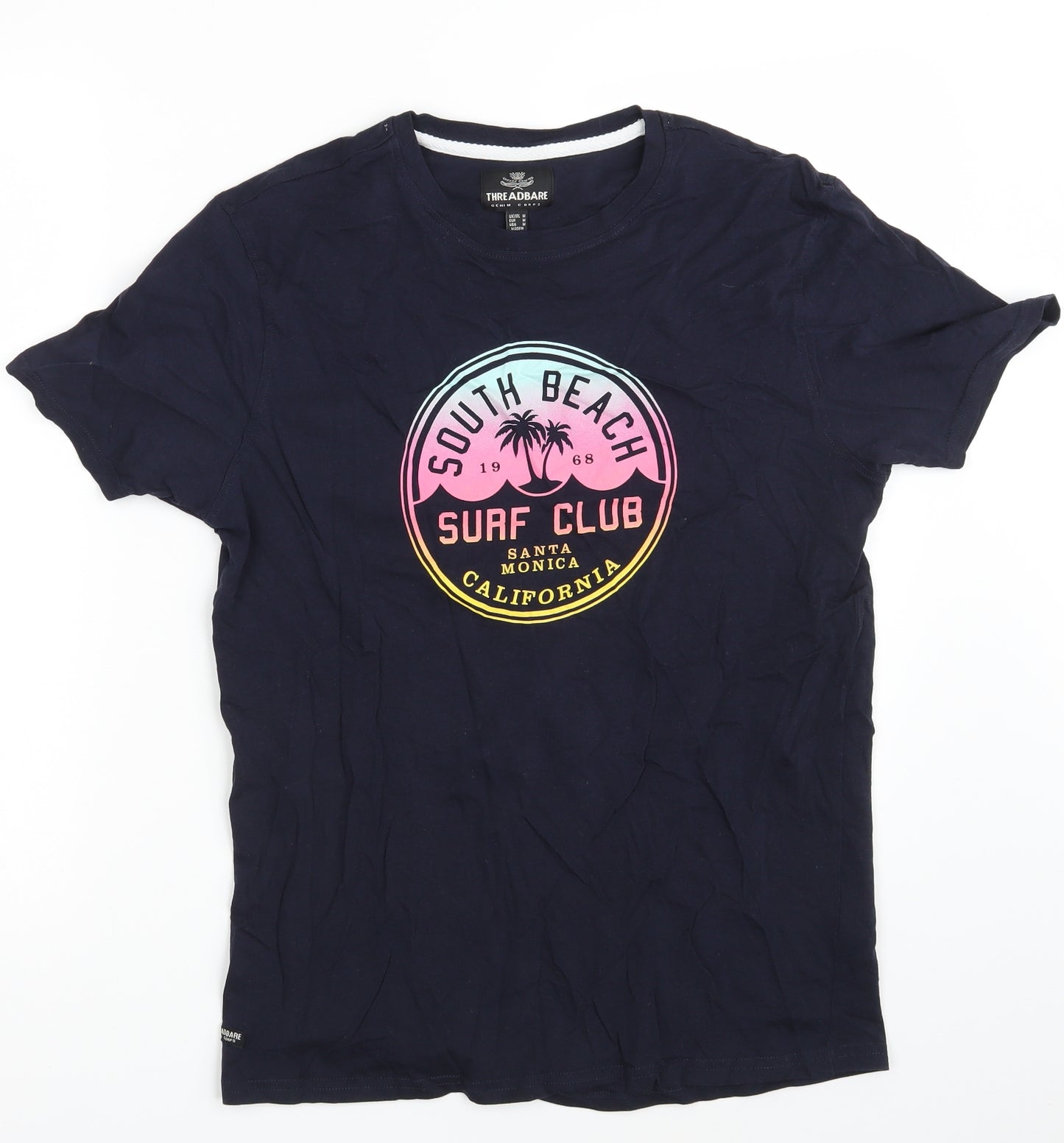 Threadbare Mens Blue    T-Shirt Size M