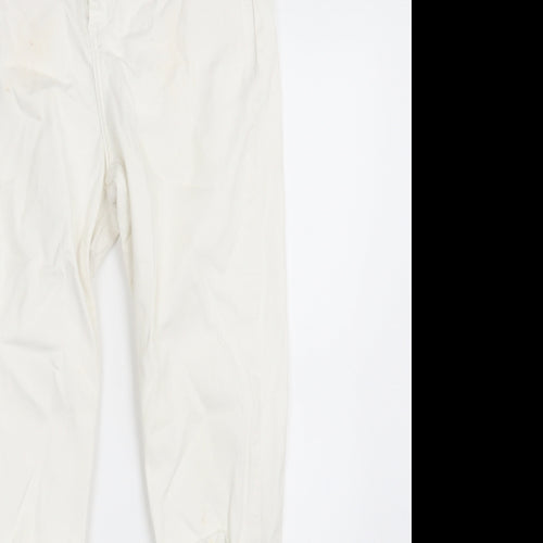 Topshop Womens Ivory  Denim Skinny Jeans Size 32 in L32 in
