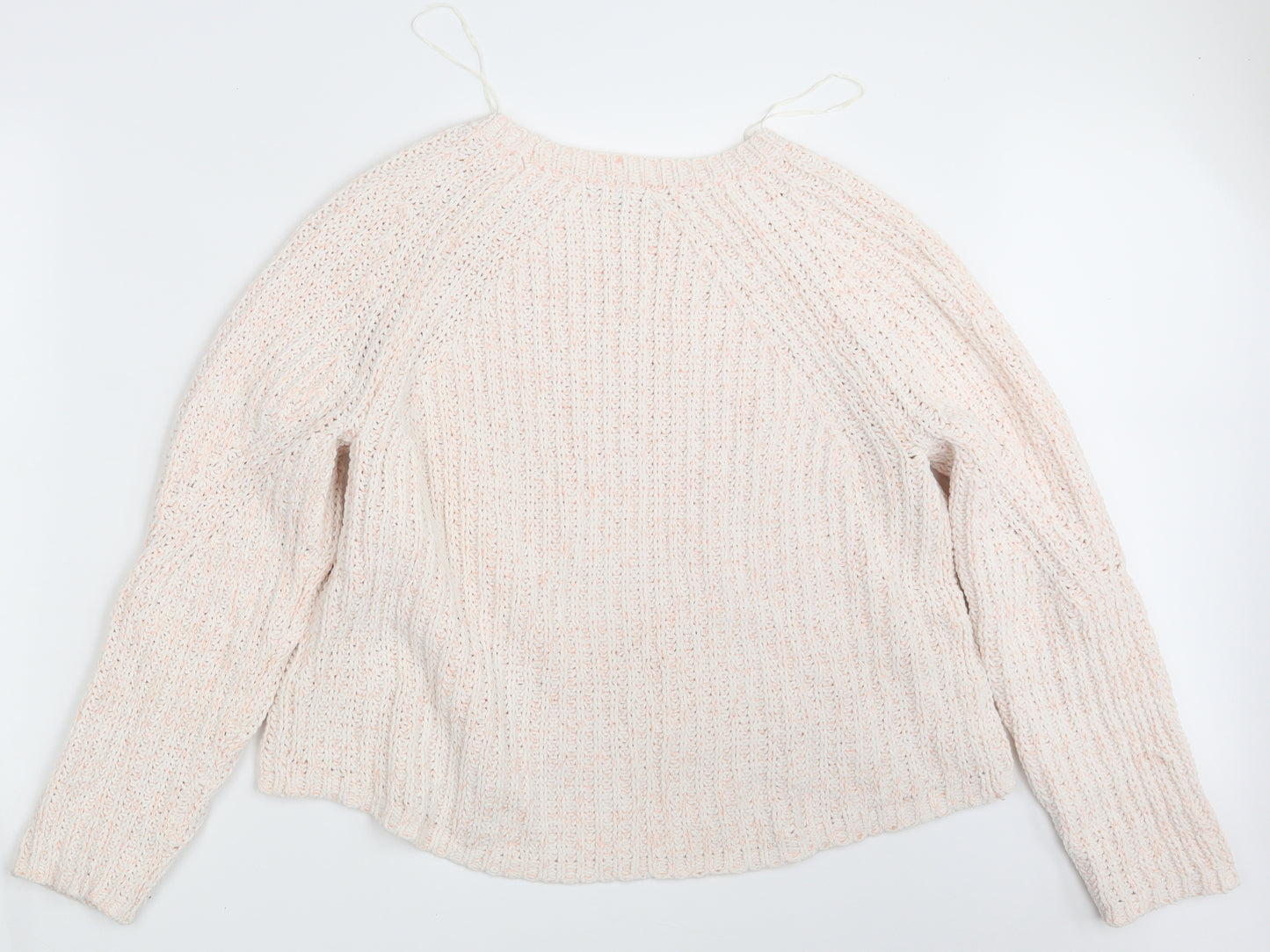 New Look Womens Pink  Knit Pullover Jumper Size 16