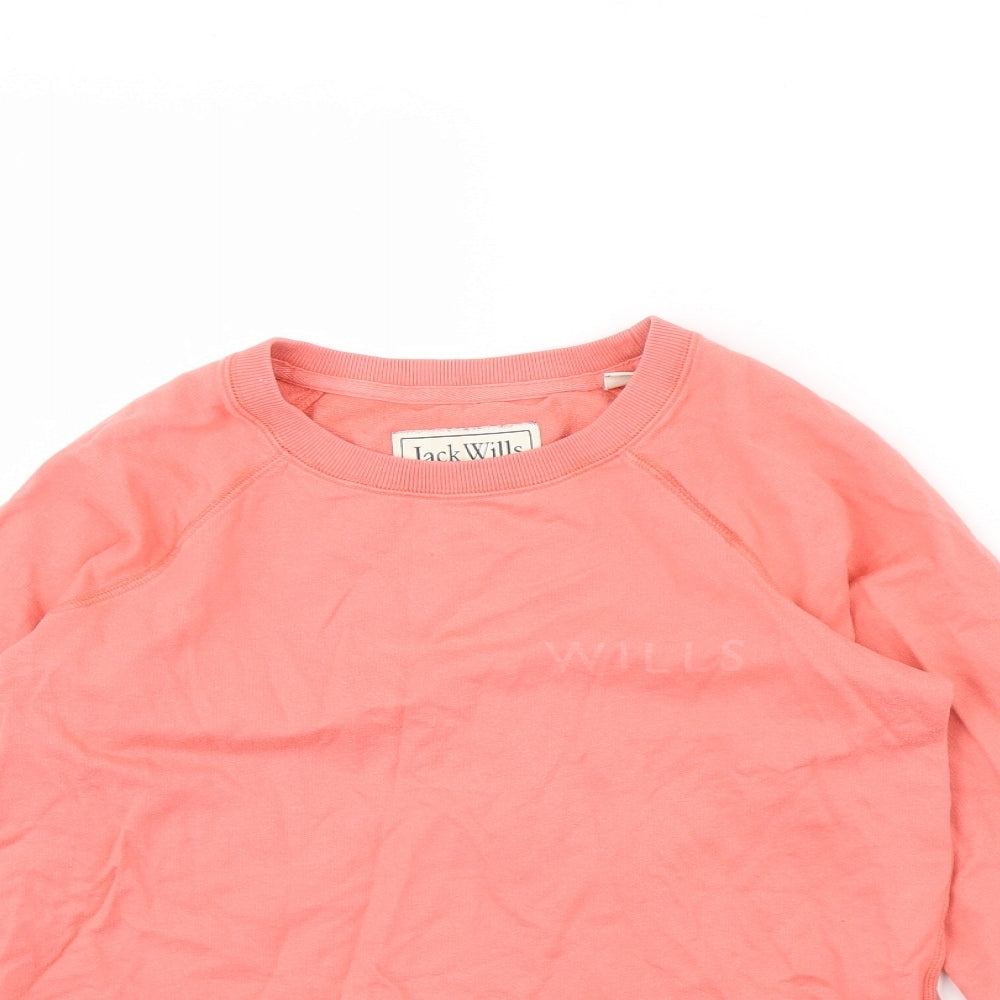 Jack Wills Womens Pink   Pullover Jumper Size 10