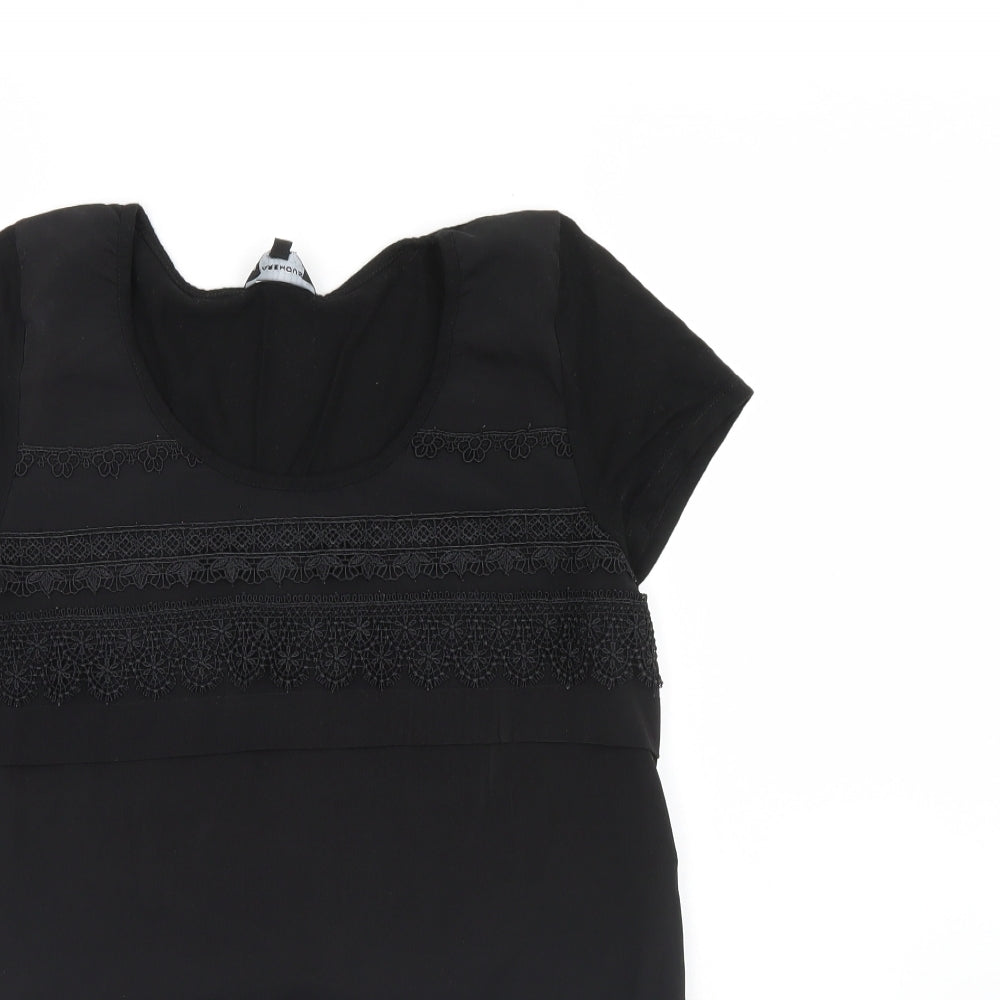 Wrehouse Womens Black   Basic Blouse Size 12