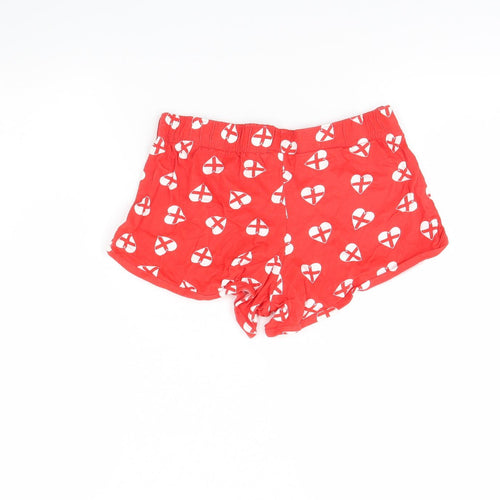 Love To Lounge Womens Red Solid  Cami Pyjama Pants Size 6