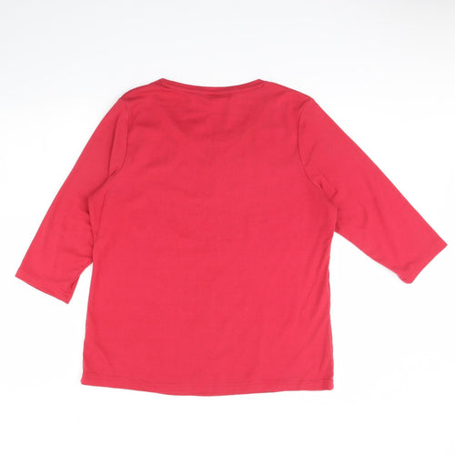 BM collection Womens Pink   Basic Blouse Size L