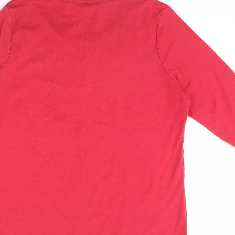 BM collection Womens Pink   Basic Blouse Size L