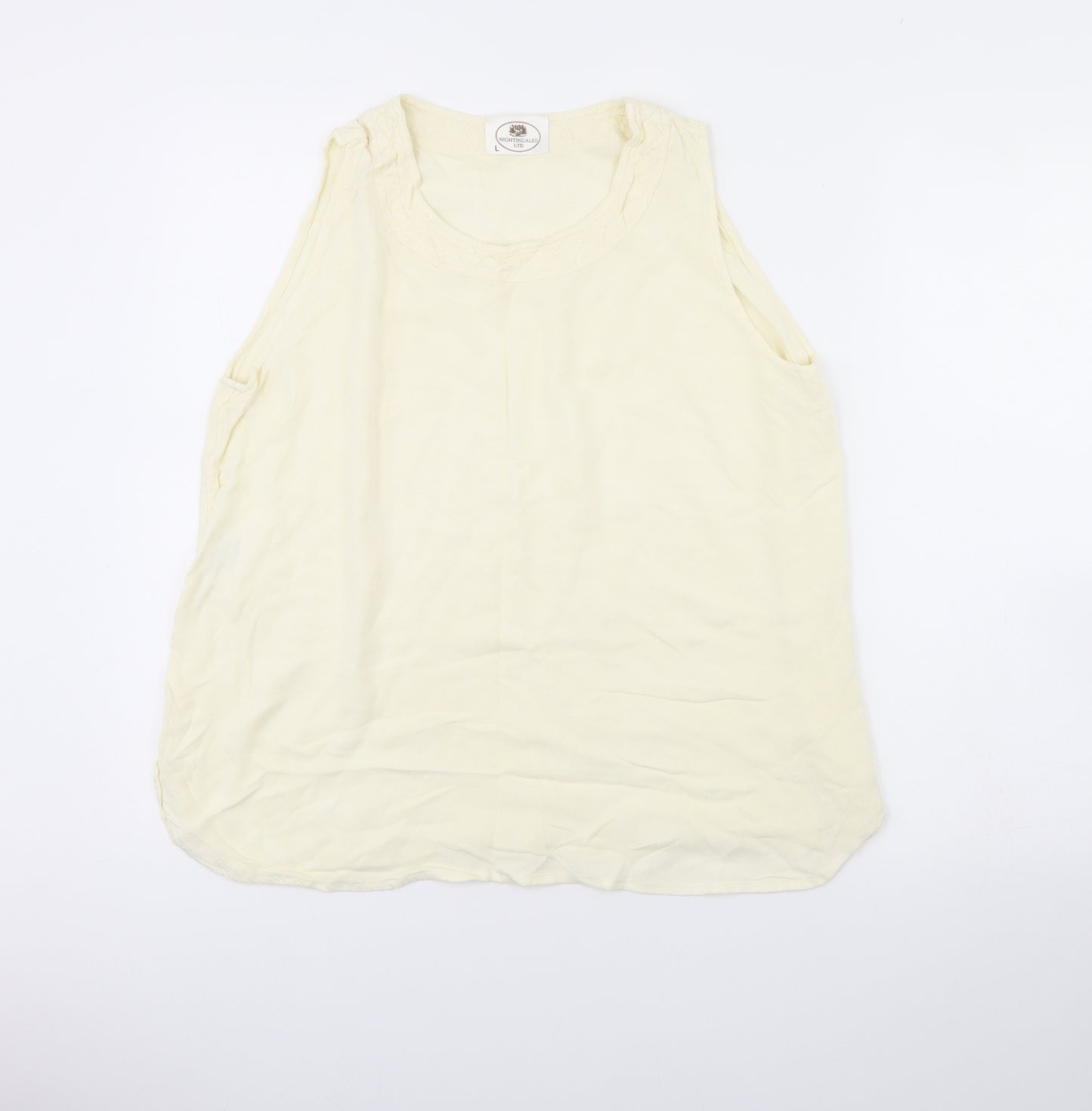 Nightingales Womens Yellow   Basic Tank Size L