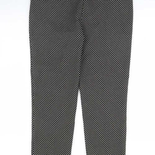 Dorothy Perkins Womens Black Polka Dot  Trousers  Size 14 L31 in