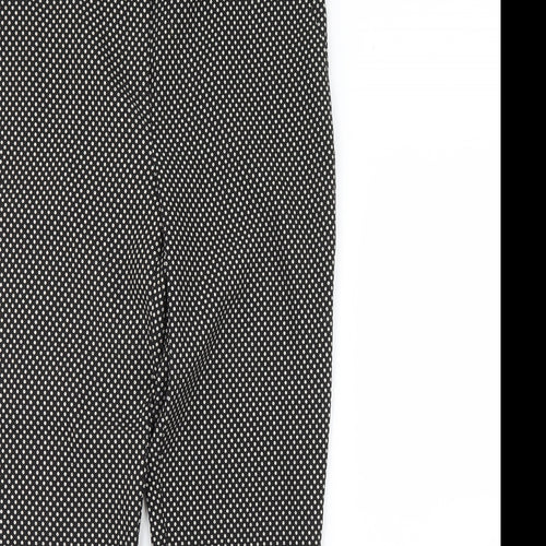 Dorothy Perkins Womens Black Polka Dot  Trousers  Size 14 L31 in