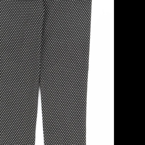 Dorothy Perkins Womens Black Polka Dot  Trousers  Size 14 L31 in