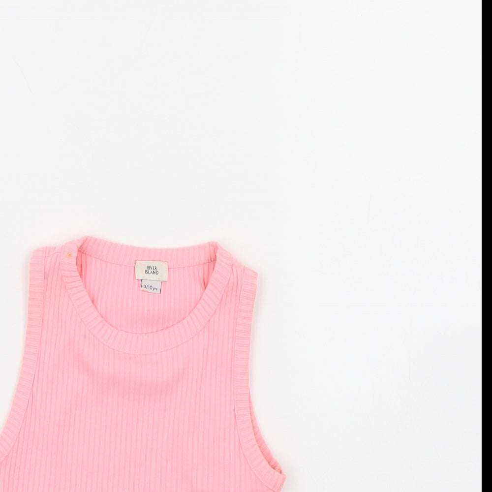 River island  Girls Pink   Basic Tank Size 9 Years