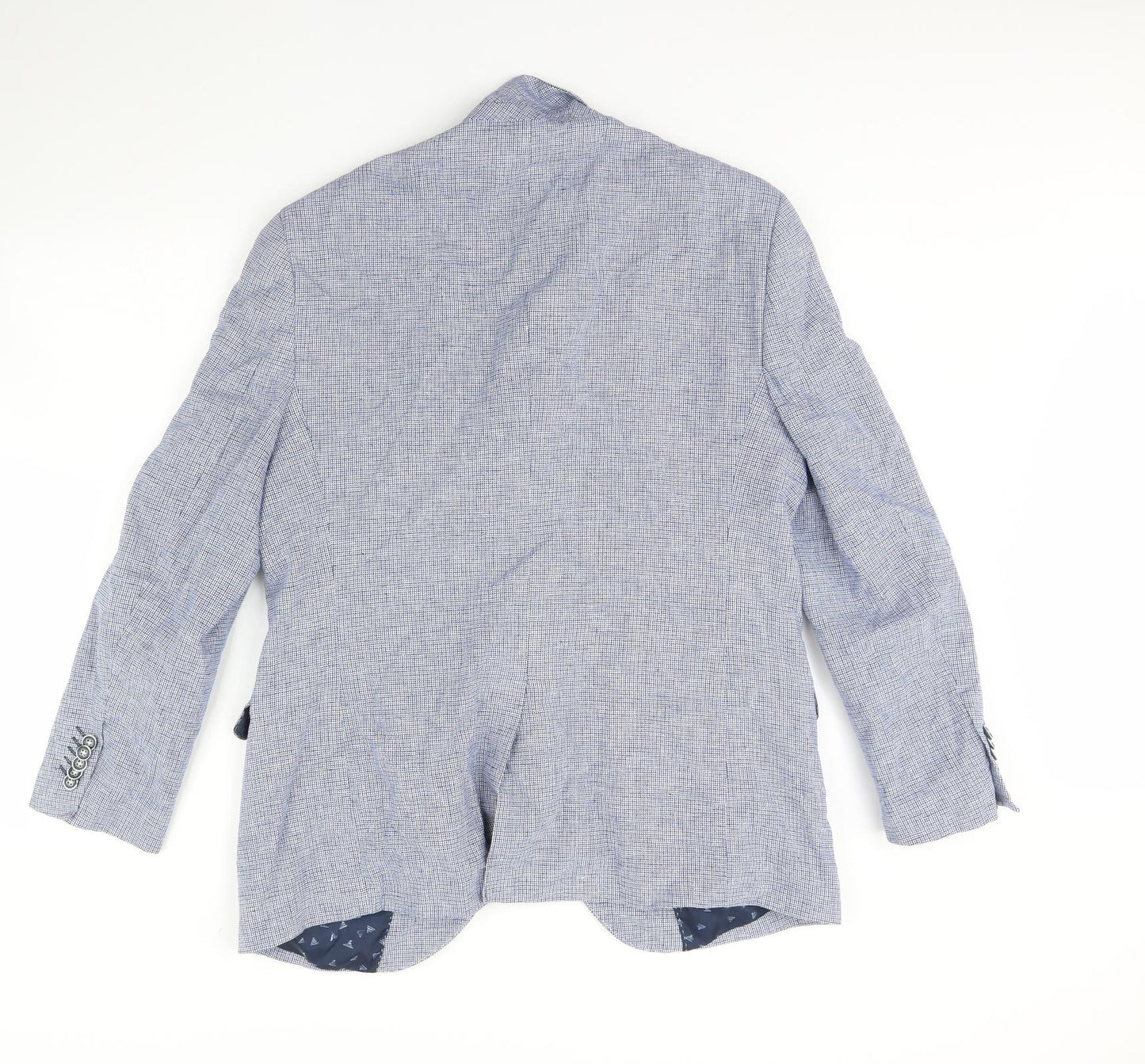 Brook Taverner Mens Blue   Jacket Blazer Size 46  - Shoulder Pads