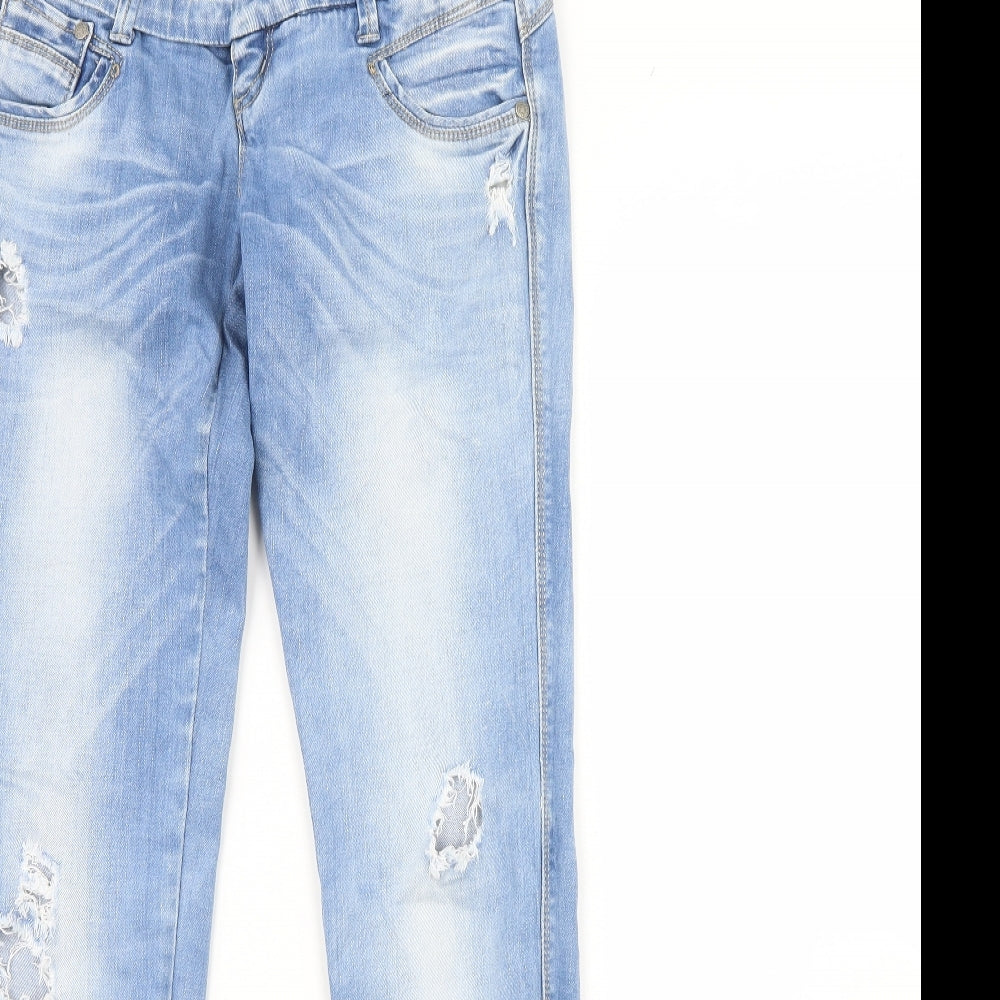 Preworn Womens Blue  Denim Skinny Jeans Size 10 L30 in