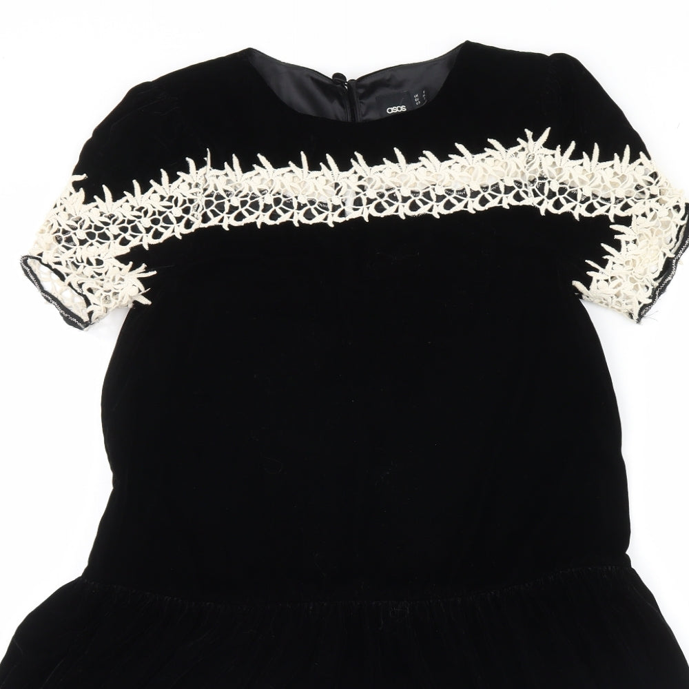 ASOS Womens Black   Fit & Flare  Size 6