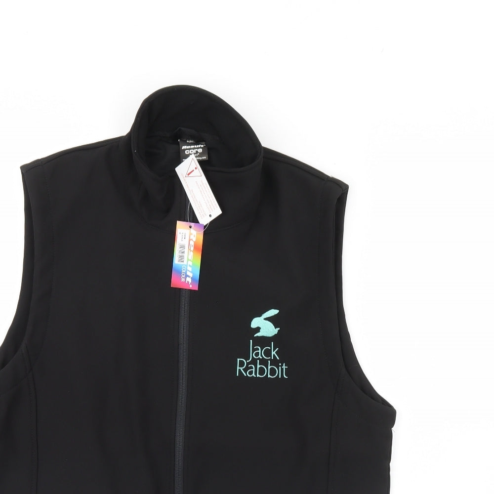 Result core Mens Black   Gilet Jacket Size M  - jack rabbit