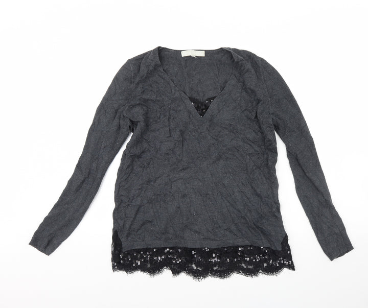 Gerry Weber Womens Grey Pullover Jumper Size 12