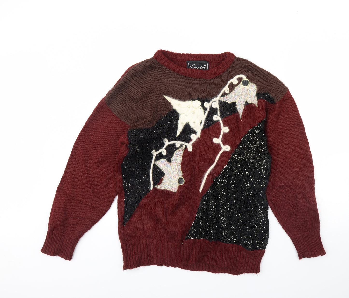 Casadella Womens Red   Pullover Jumper One Size