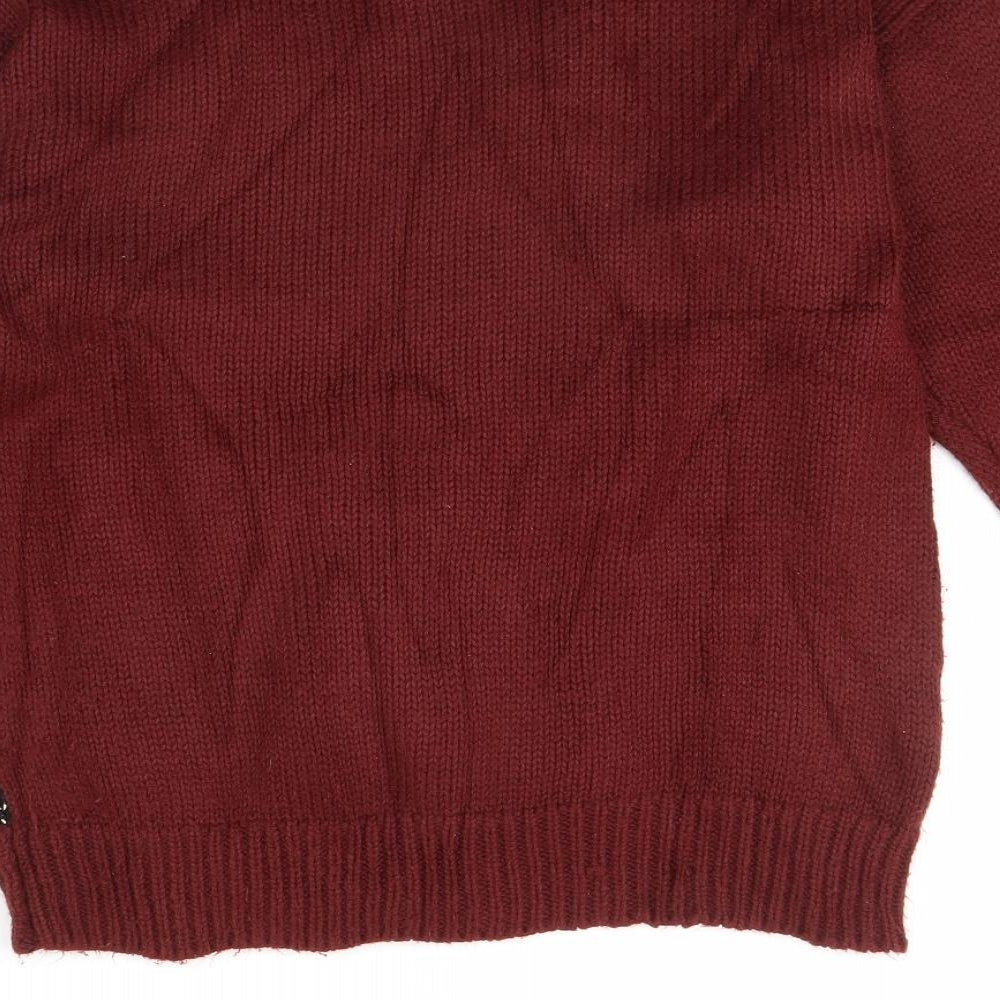 Casadella Womens Red   Pullover Jumper One Size