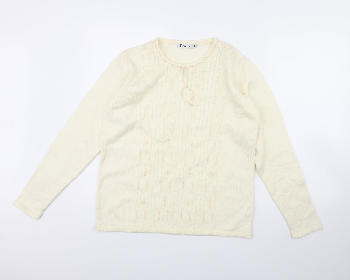 Prima Womens Ivory   Pullover Jumper Size M