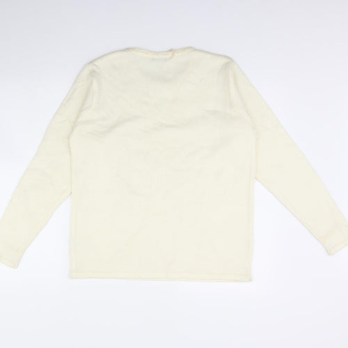Prima Womens Ivory   Pullover Jumper Size M