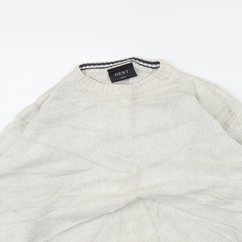 NEXT Mens Ivory   Pullover Jumper Size M
