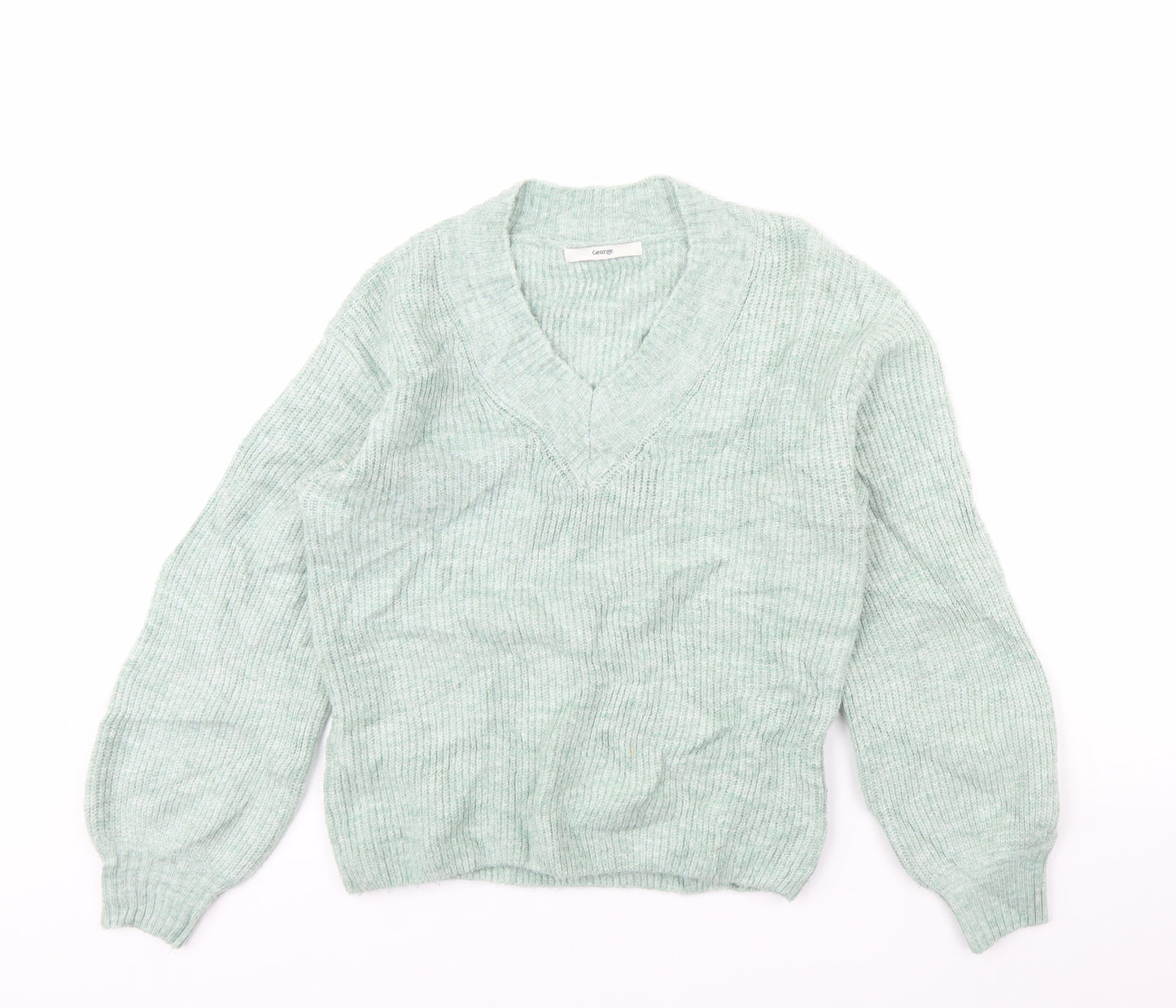 George Womens Green   Pullover Jumper Size S
