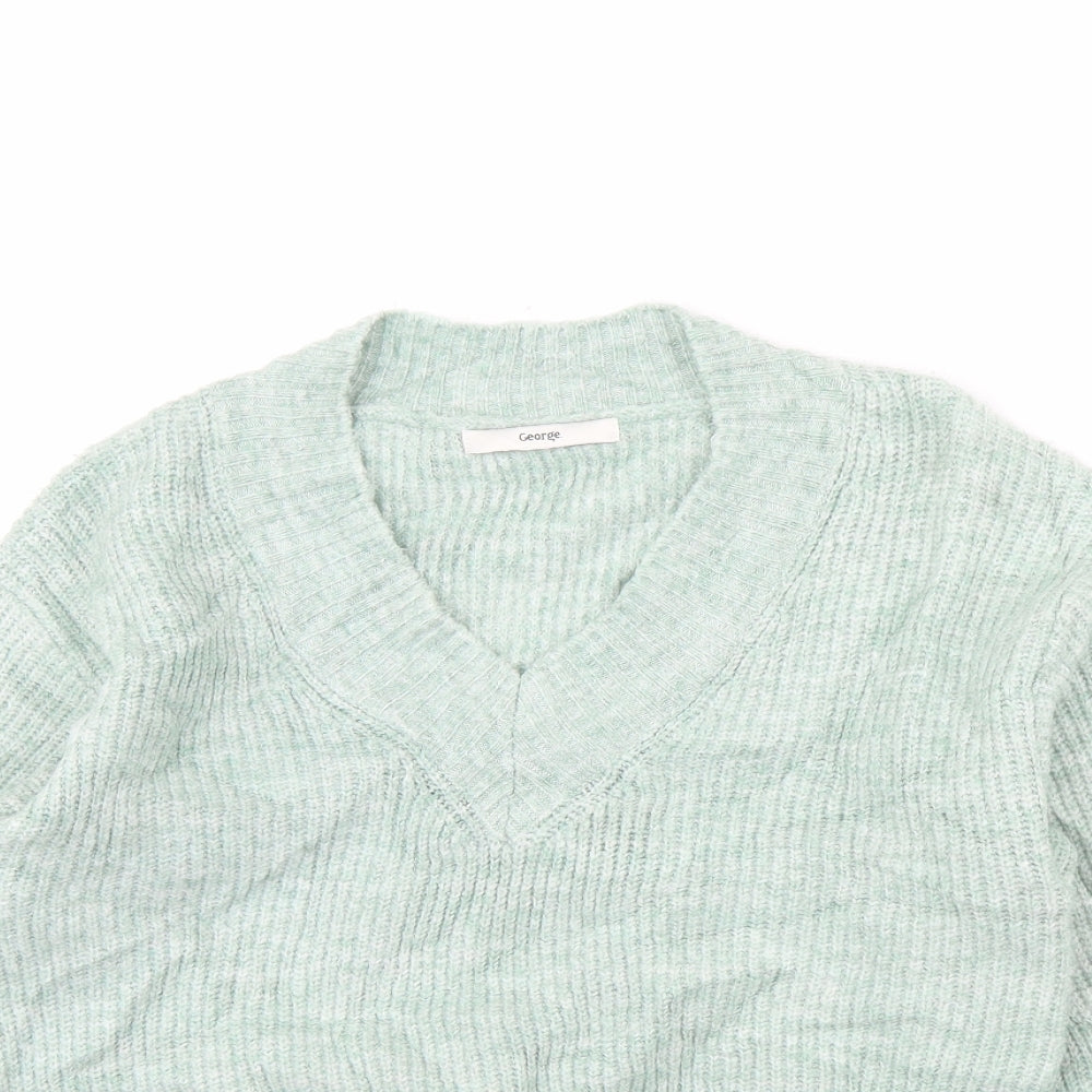 George Womens Green   Pullover Jumper Size S