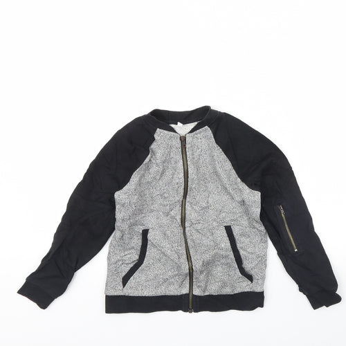 M&s Boys Grey   Jacket  Size 7 Years