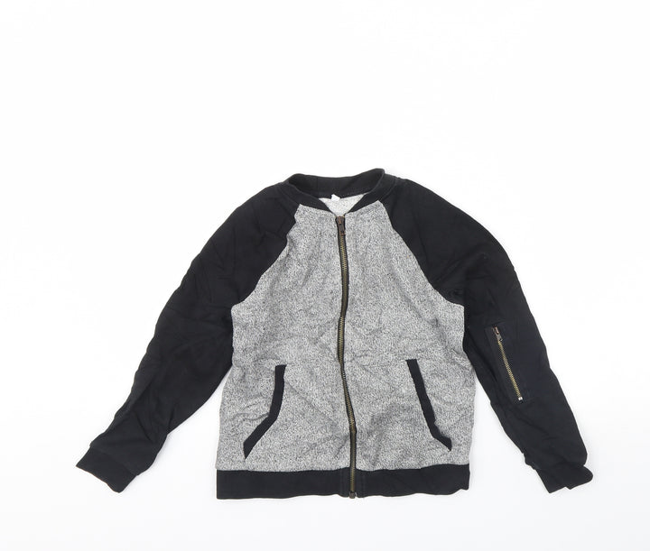 M&s Boys Grey Jacket Size 7 Years