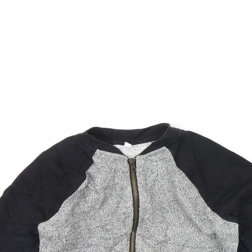M&s Boys Grey   Jacket  Size 7 Years
