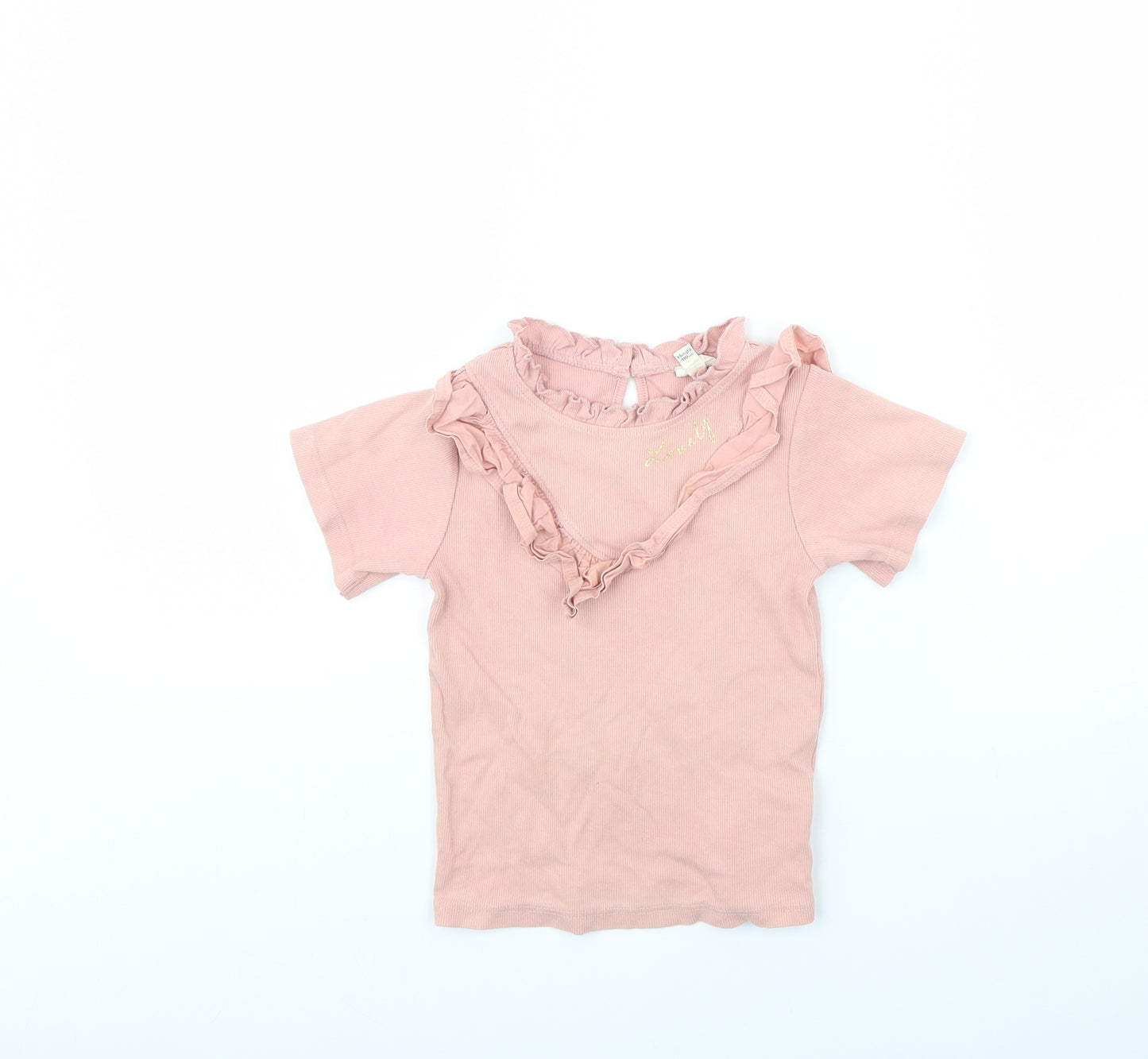 River Island Girls Pink   Basic Blouse Size 4 Years