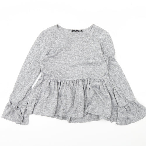Boohoo Womens Grey   Pullover Jumper Size 8