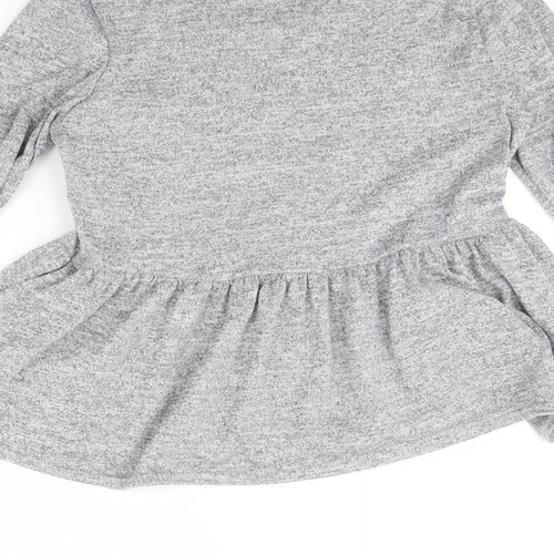 Boohoo Womens Grey   Pullover Jumper Size 8