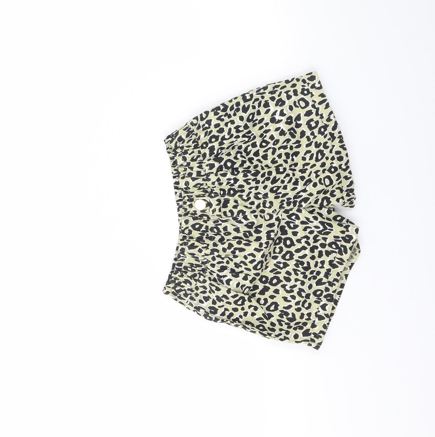 River Island Girls Green Animal Print  Culotte Shorts Size 4 Years