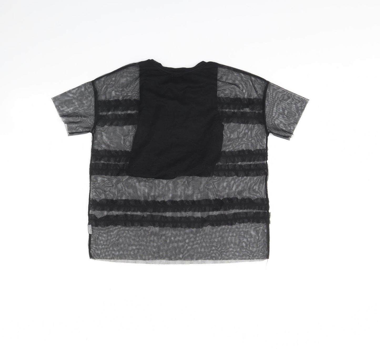 River Island Girls Black   Basic T-Shirt Size 7 Years