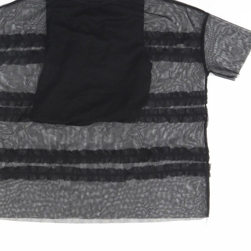 River Island Girls Black   Basic T-Shirt Size 7 Years