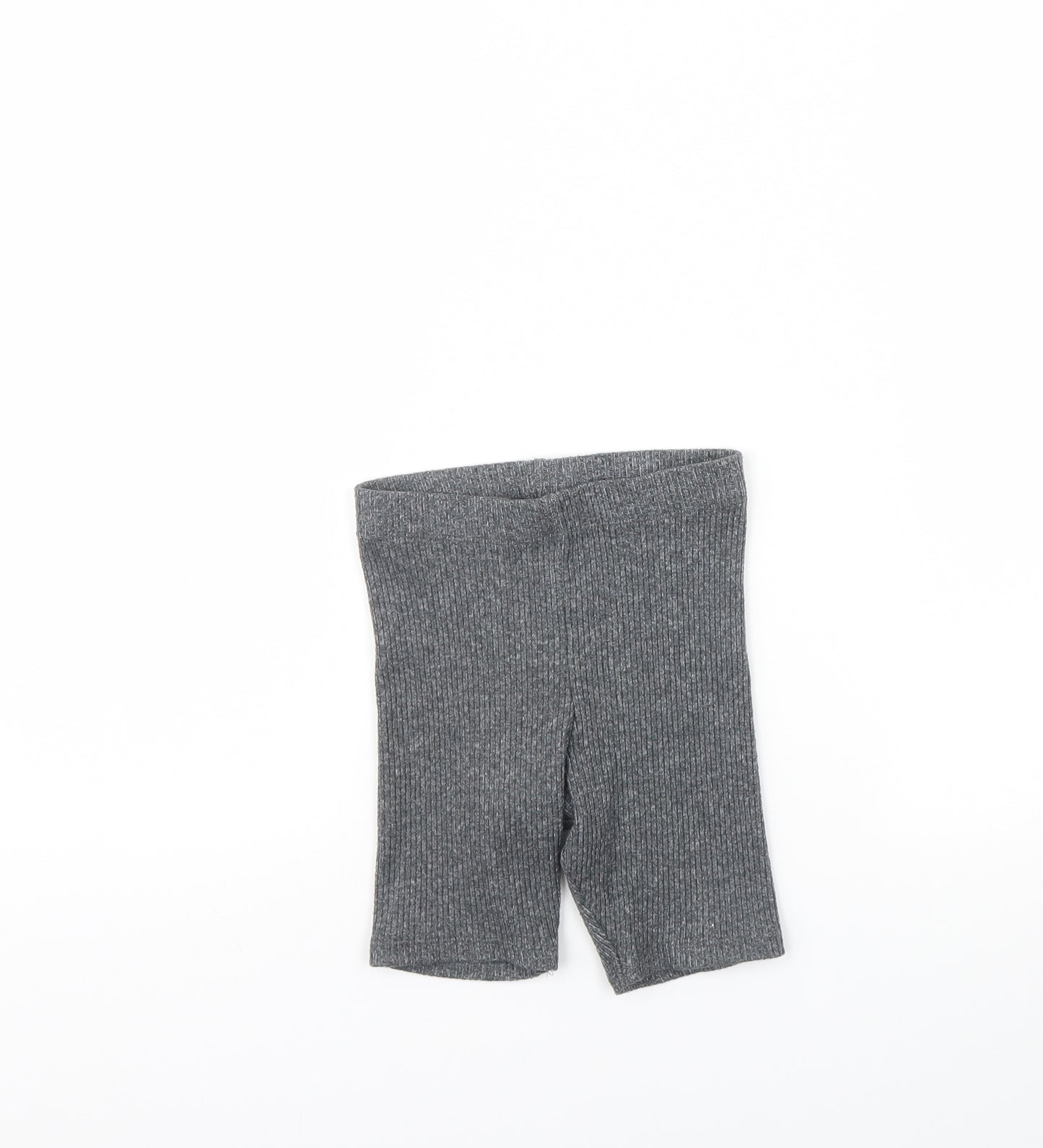 Nutmeg Girls Grey   Compression Shorts Size 5 Years