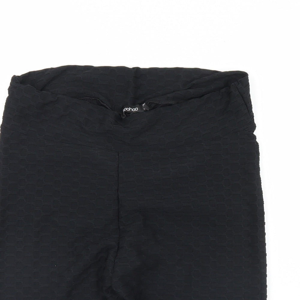 Boohoo  Womens Black   Compression Shorts Size 16