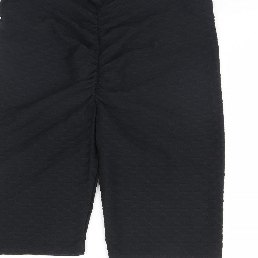 Boohoo  Womens Black   Compression Shorts Size 16