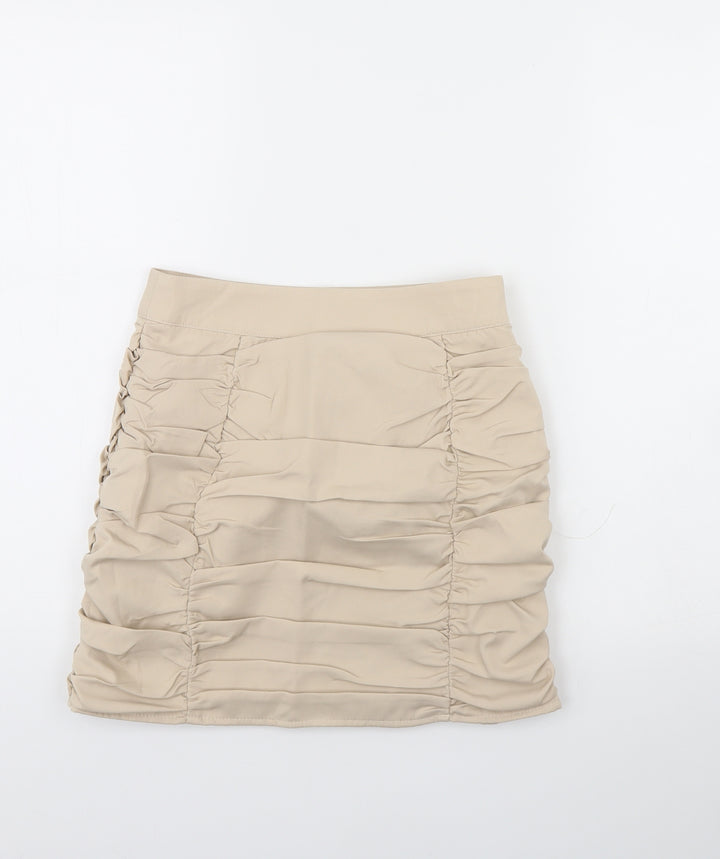 Danity Womens Beige   Mini Skirt Size S