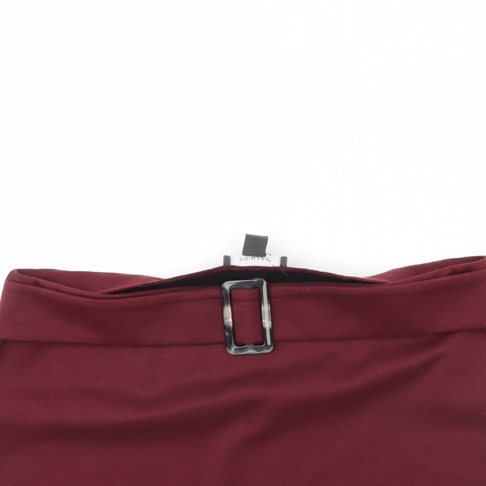 Primark Womens Red   Mini Skirt Size 18