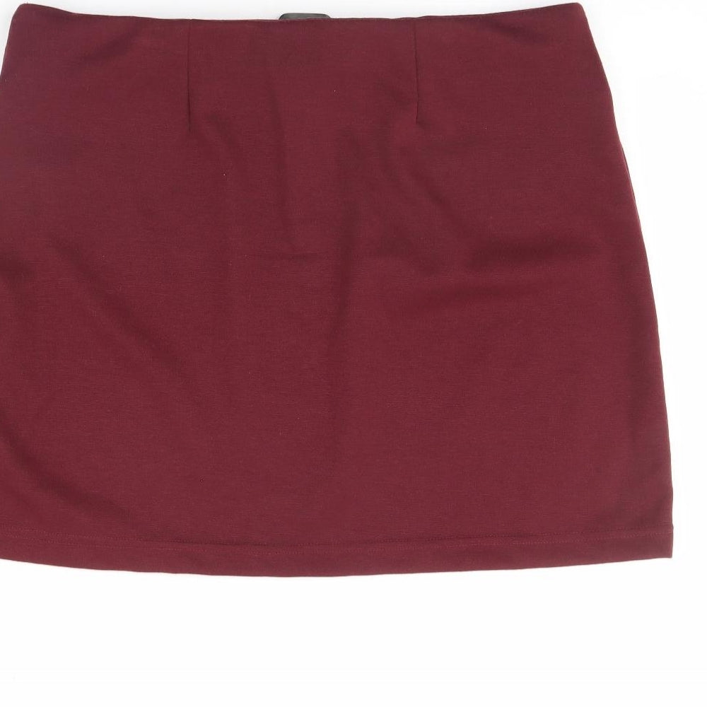 Primark Womens Red   Mini Skirt Size 18