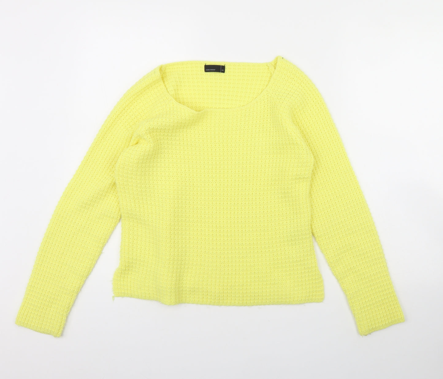 Vera Moda Womens Yellow   Pullover Jumper Size XS